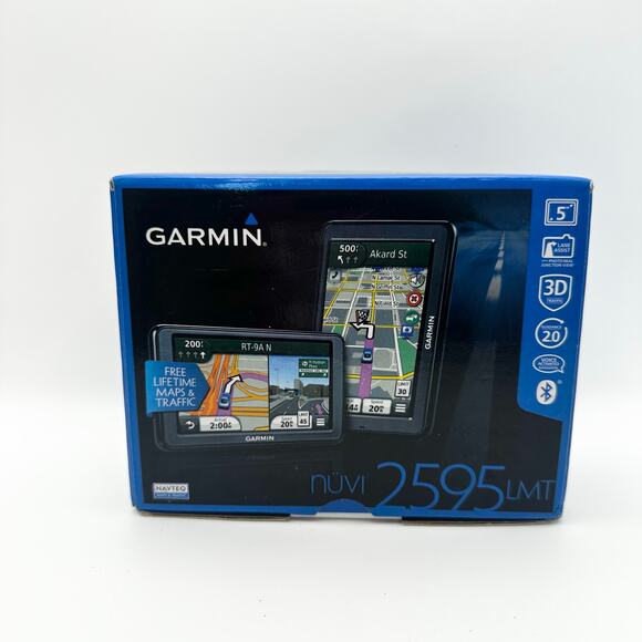 Garmin Brand New Nuvi 2595LMT Car Navigation System GPS Lifetime Maps Bluetooth - Picture 1 of 6